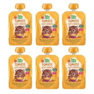 Baby Likes Tomato Pasta Chicken 6 pouches x 130 grams - Halal Chicken with 100% Organic Fruit and Vegetables for 7+ months