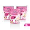 tw-11134207-7rasi-m2chlm56zp395b.jpg Pinkfong Shark Baby Rice Crackers (Strawberry Three Pieces Set) 30g/Pack 100%